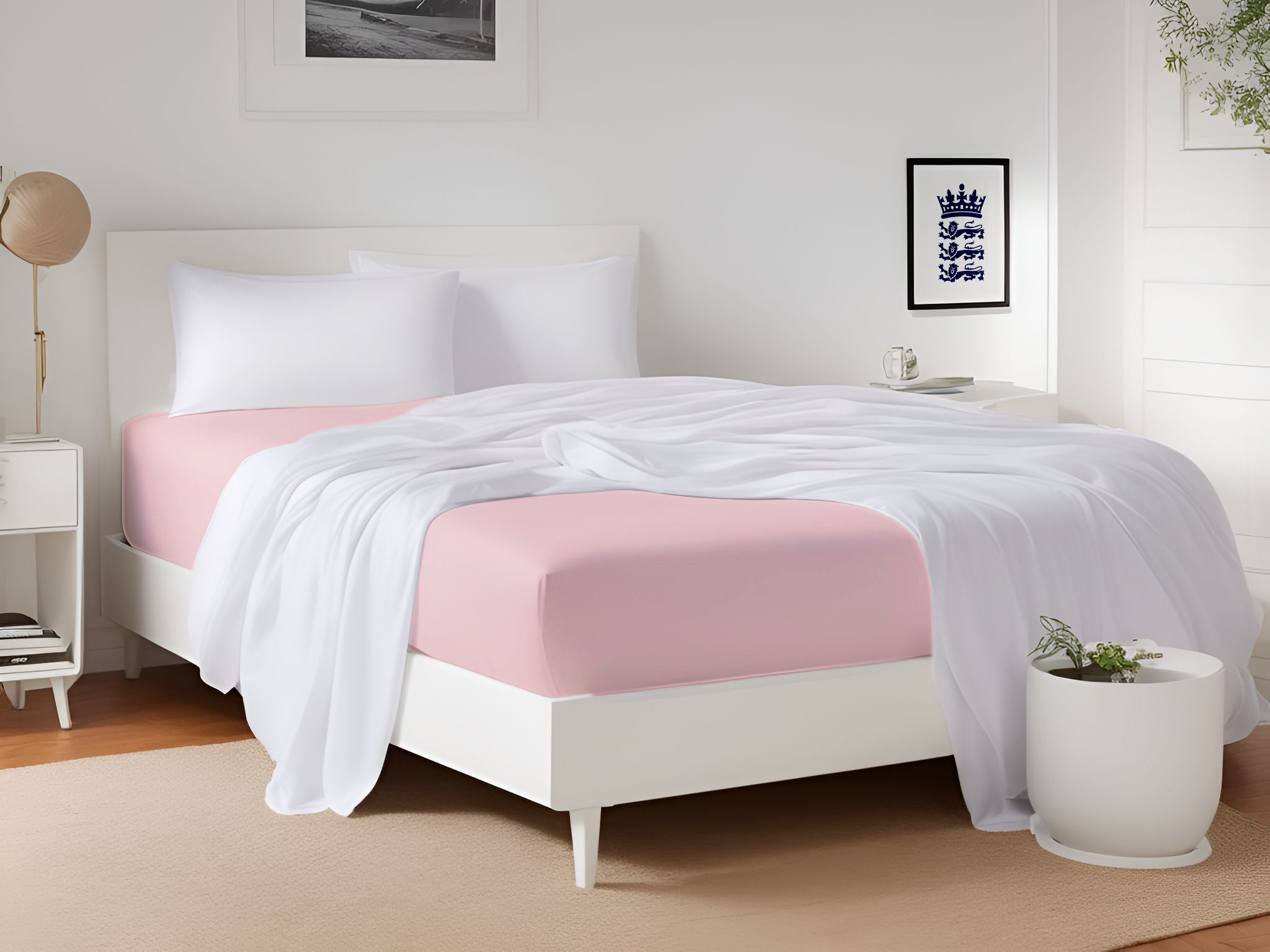 pink microfiber fitted sheet for sale