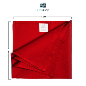 red cotton cloth napkins