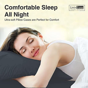 comfortable grey pillow cases for sale