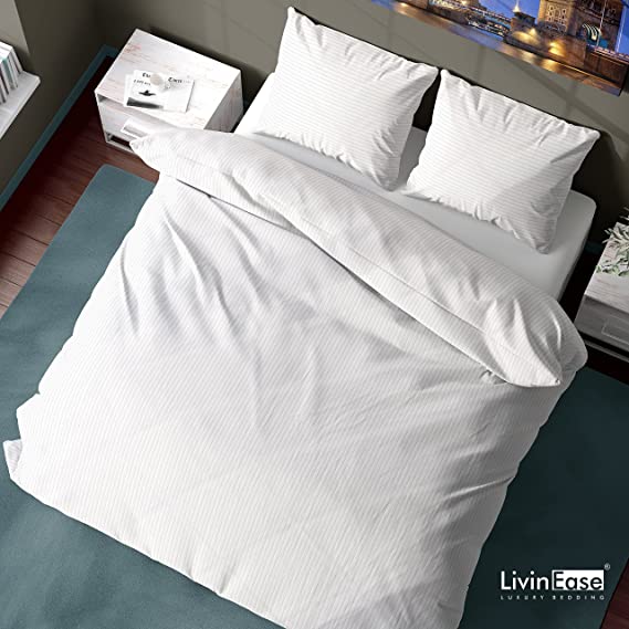 White Duvet Cover Set With 2 Pillow Cases