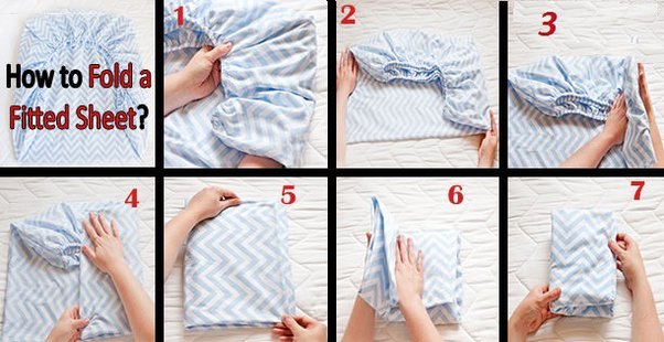 How to fold a fitted sheet?