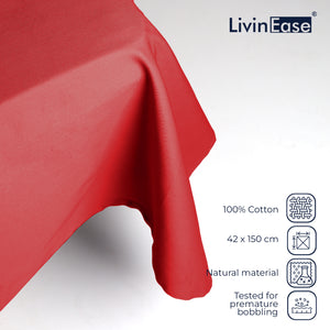 size guide red table cover