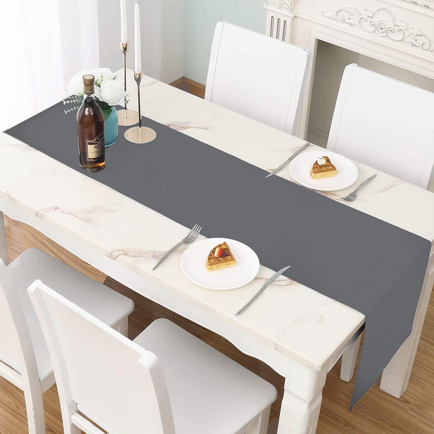 top quality charcoal table runner