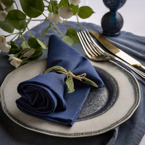 buy navy cotton cloth napkins 