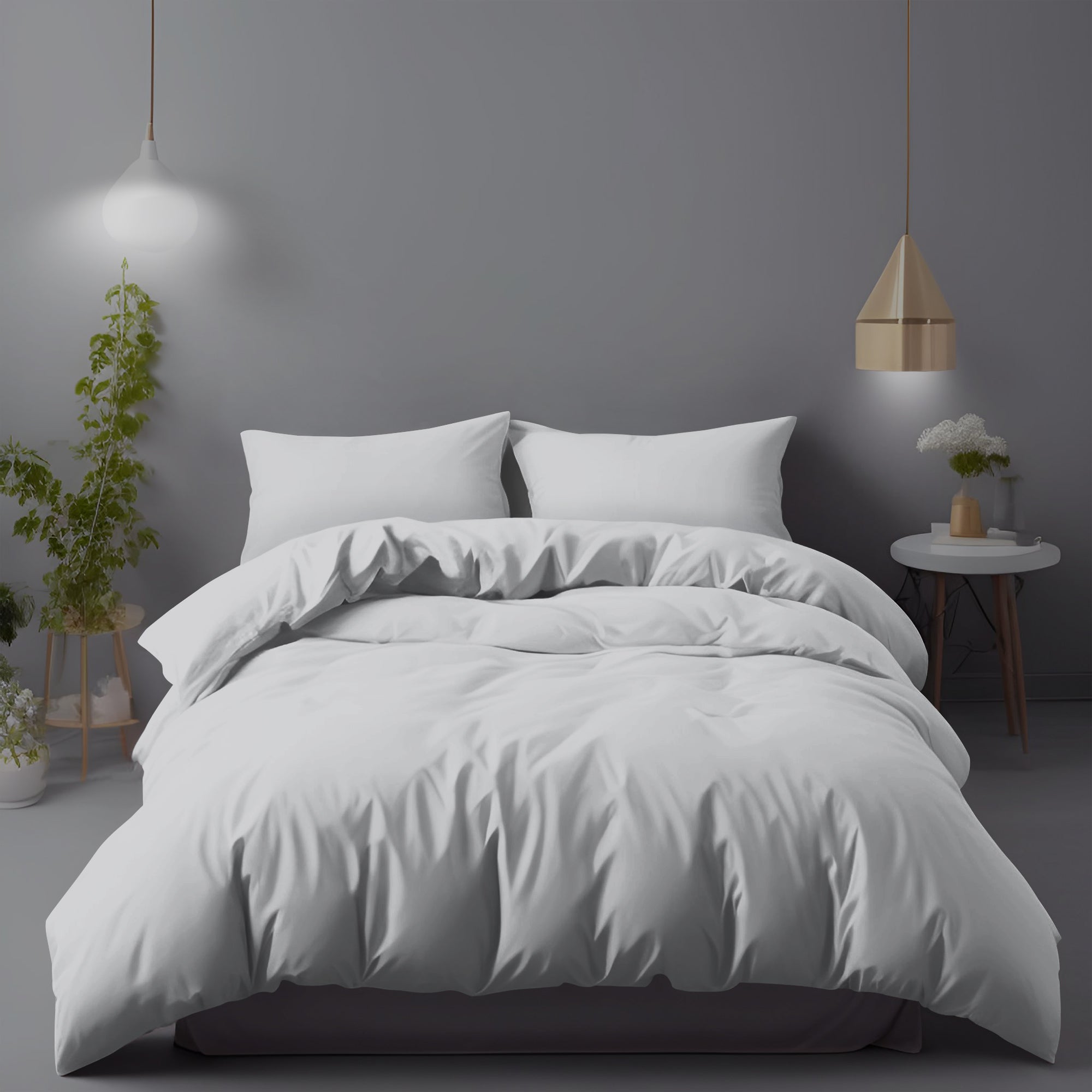 cheapest silver duvet cover set