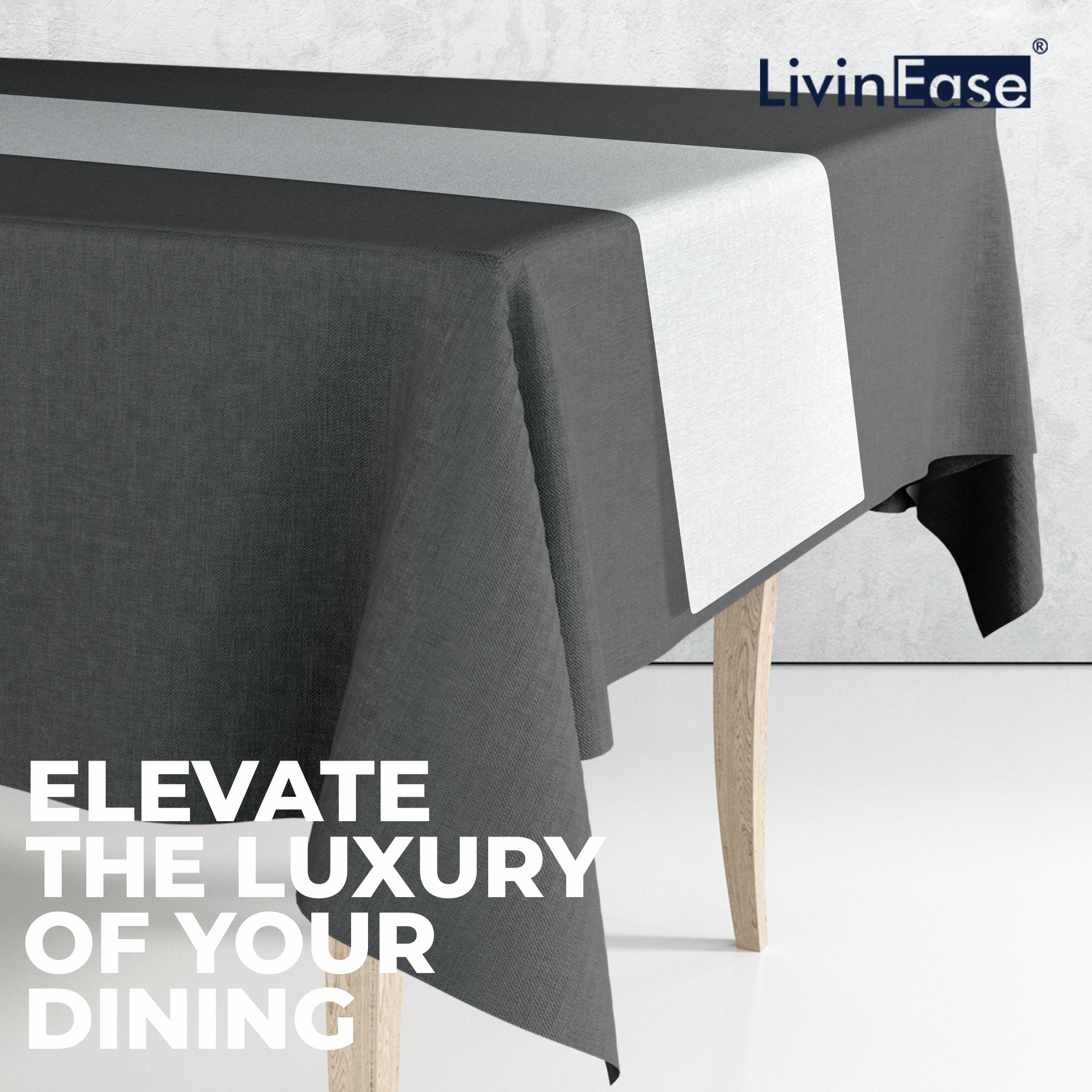 luxury white table runner