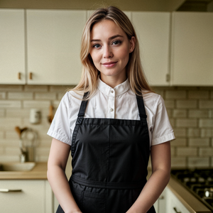 black adjustable bib aprons