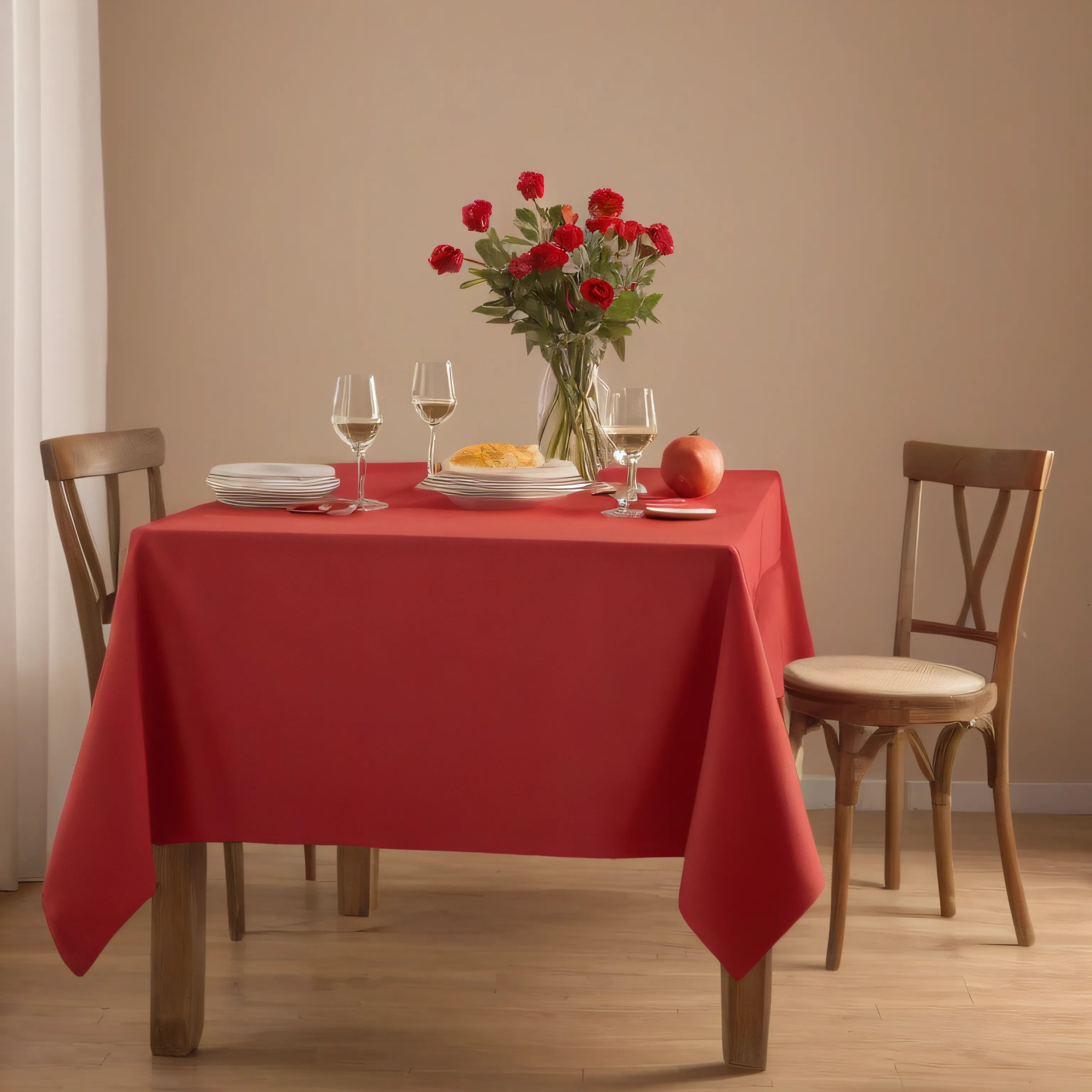 buy red table cover