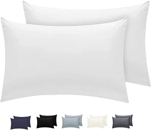 cheap white pillow cases pair