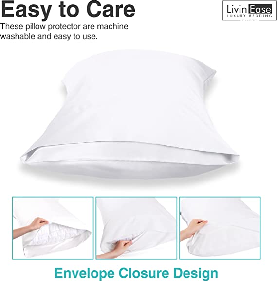 best white pillow cases pair