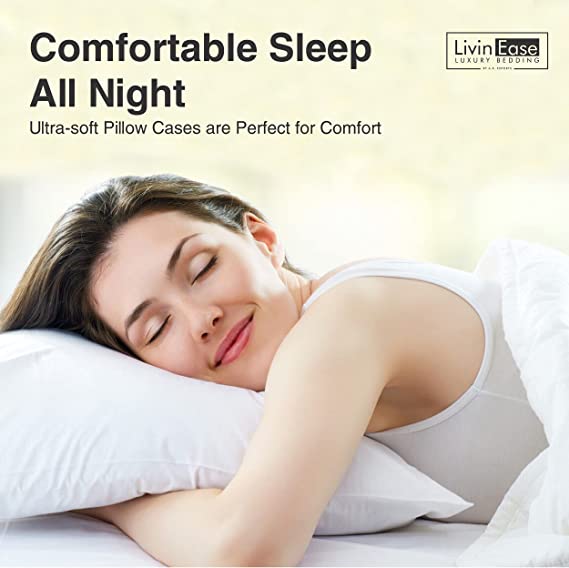 comfortable white pillow cases pair